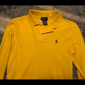 Boys long sleeve polo size 10-12